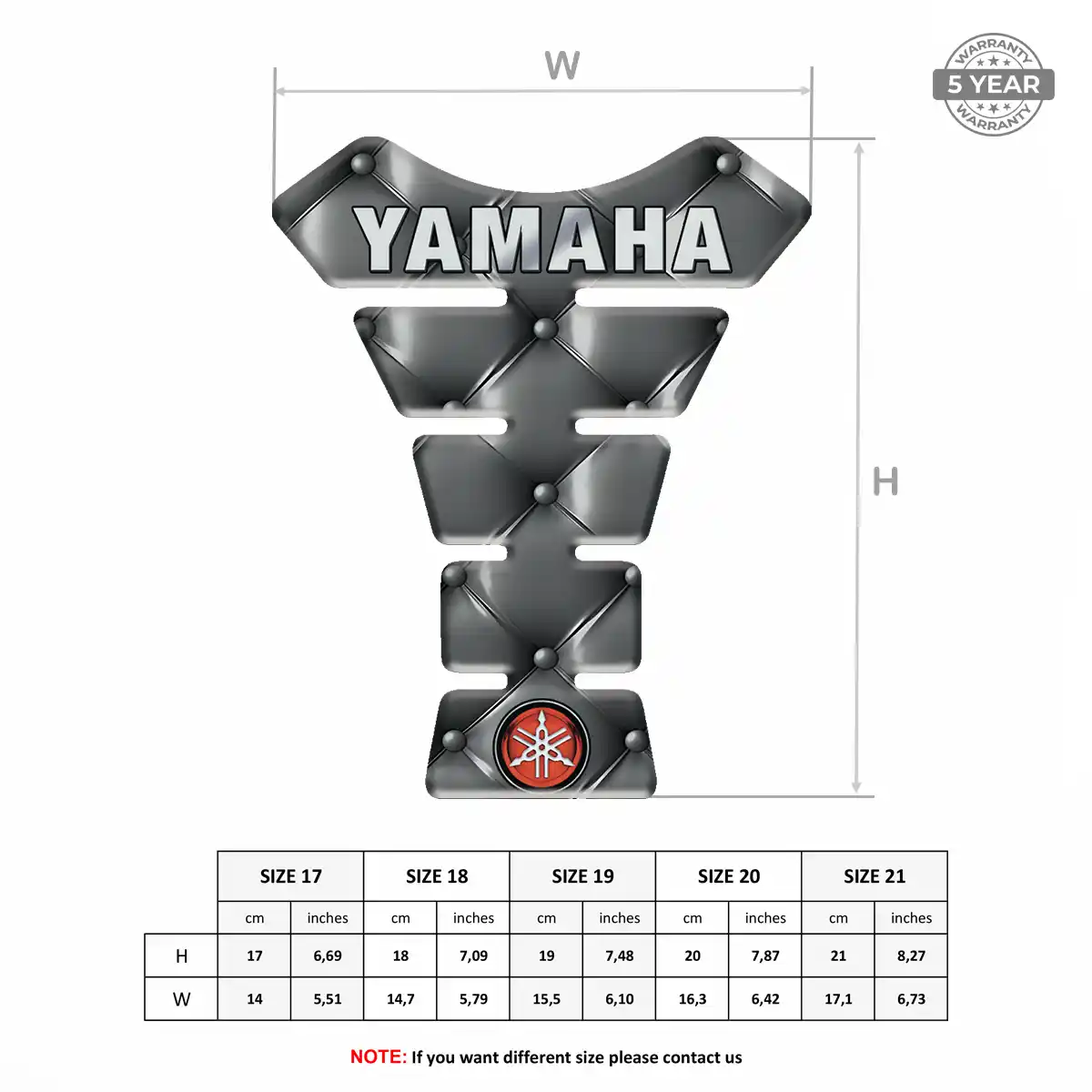 Yamaha Tank Pad Motorcycle Prestige Line