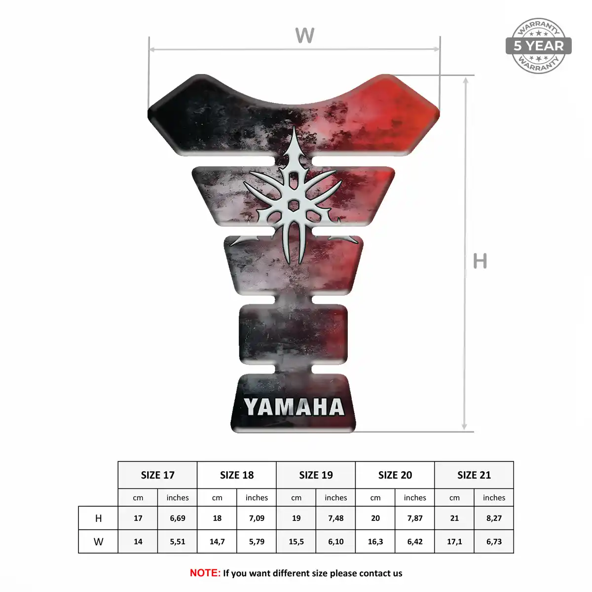 Yamaha Tank Pad Motorcycle Prime Quality