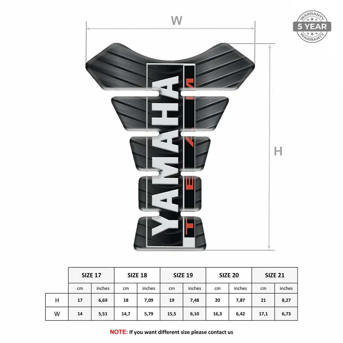 Yamaha Tank Pad Motorcycle Refined Design