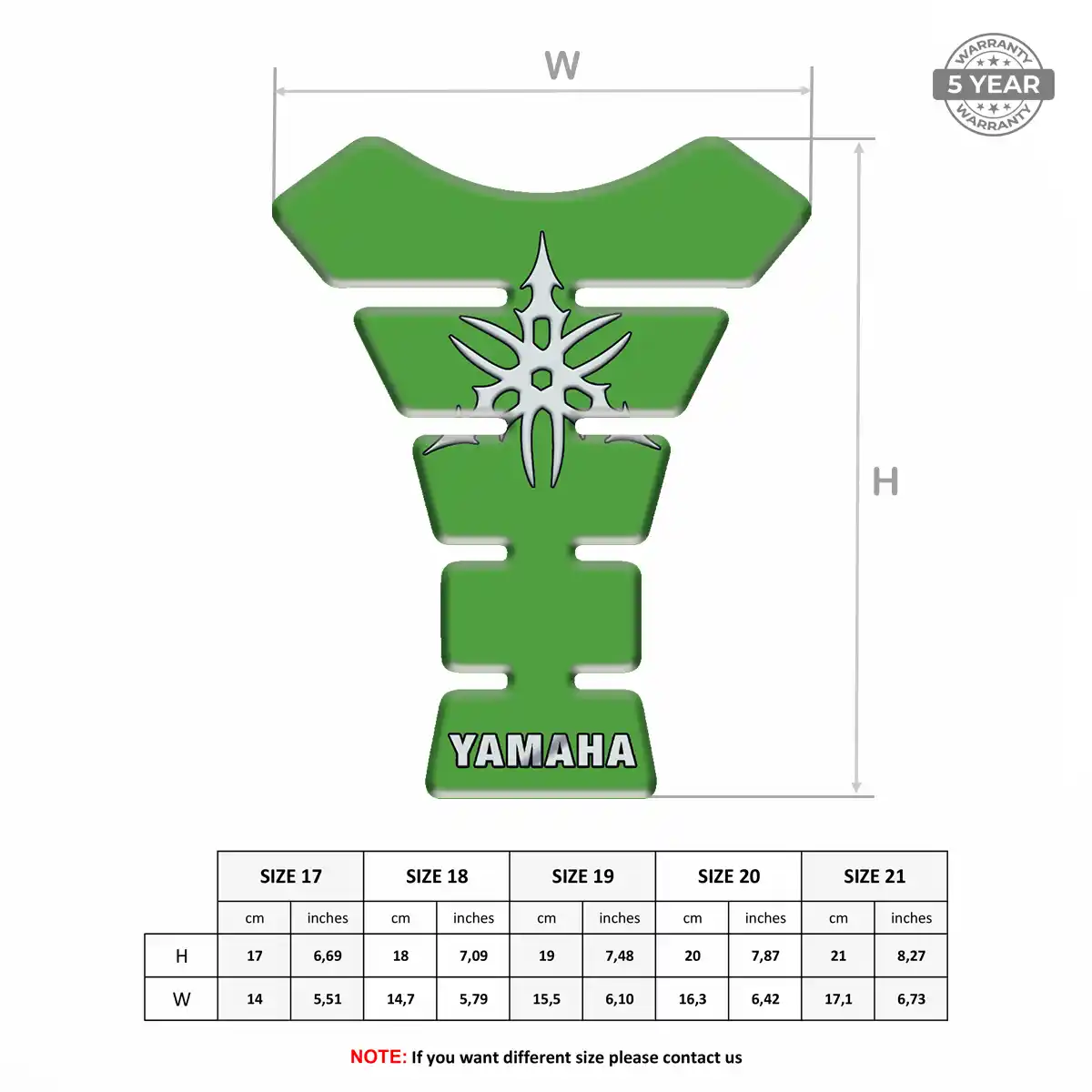 Yamaha Tank Pad Motorcycle Superior Craft