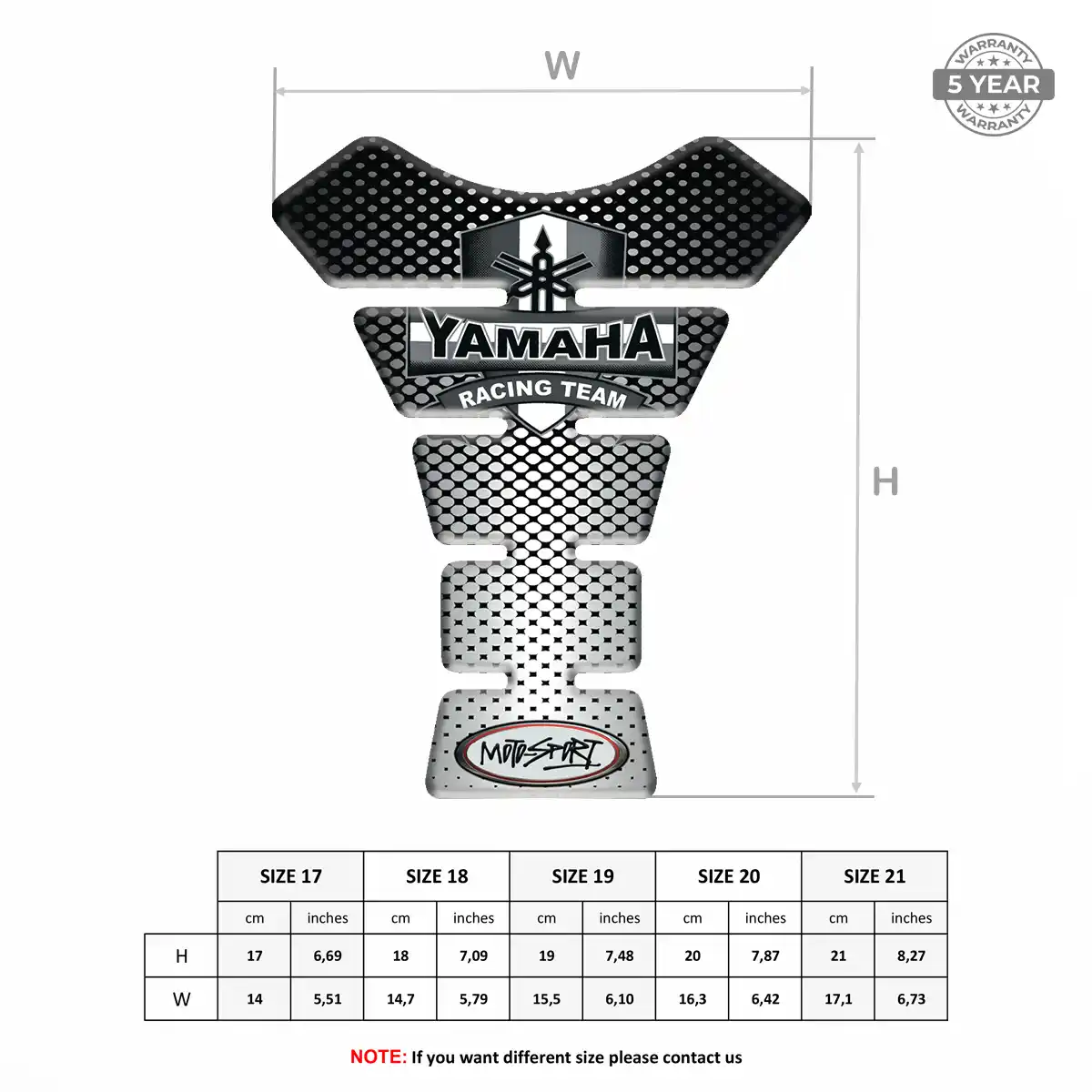 Yamaha Tank Pad Prestige Line