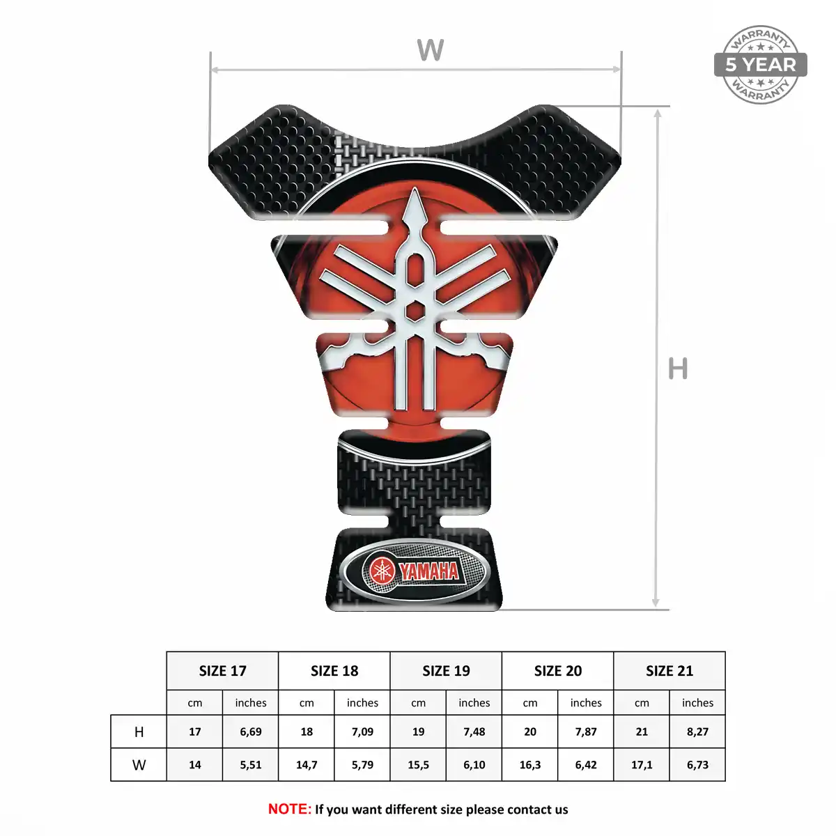 Yamaha Tank Pad Protector Prestige Line