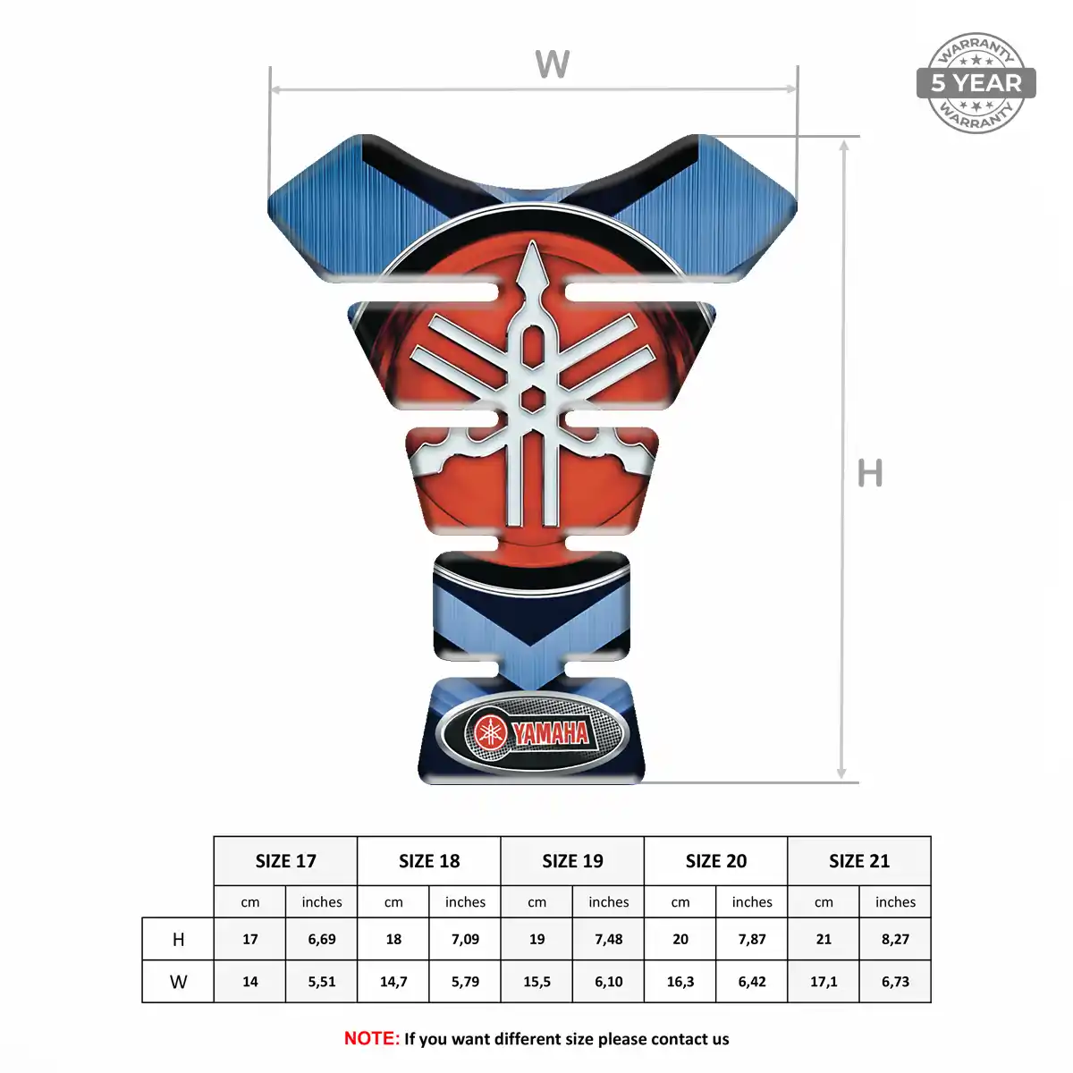 Yamaha Tank Pad Protector Prime Quality