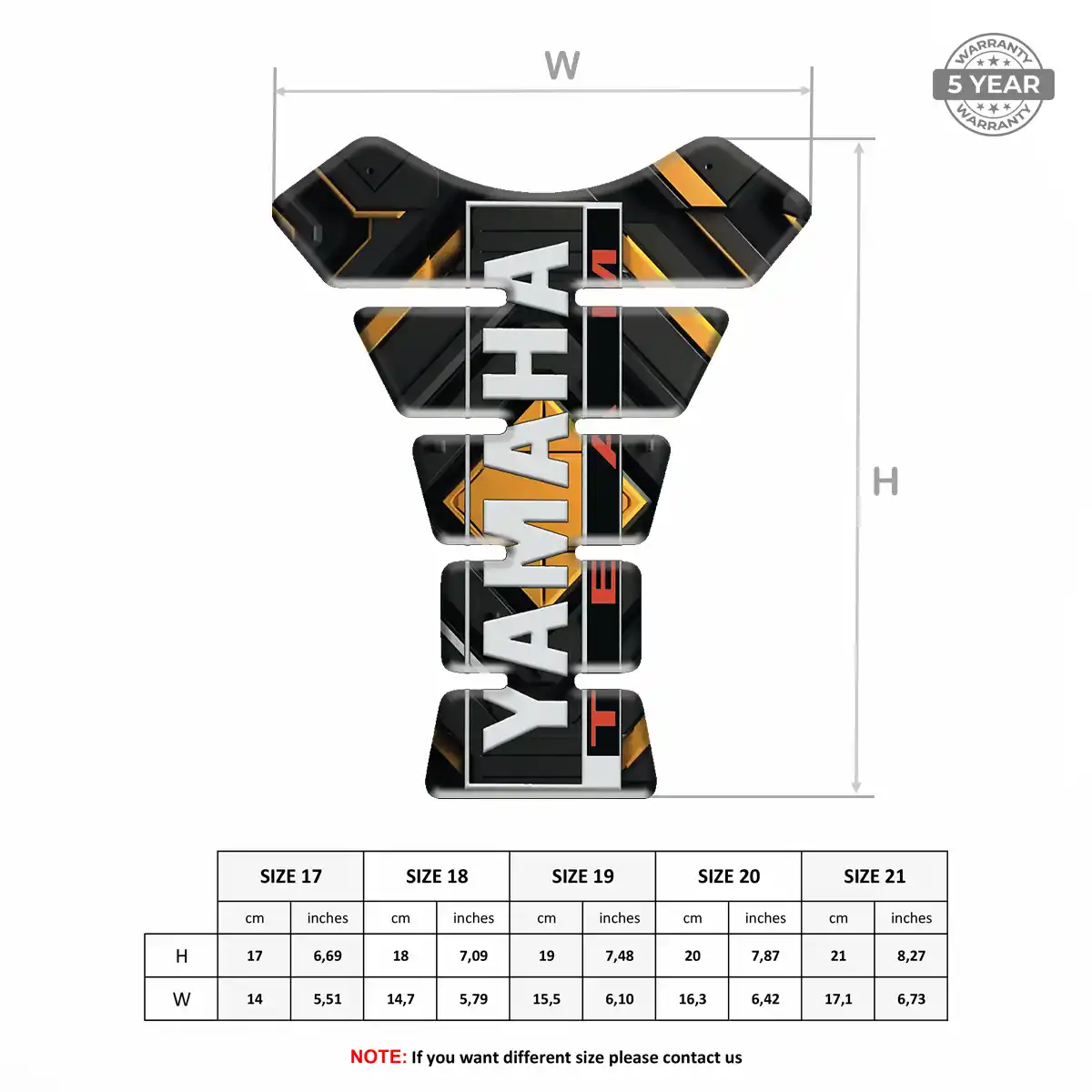 Yamaha Tank Pad Signature Grade