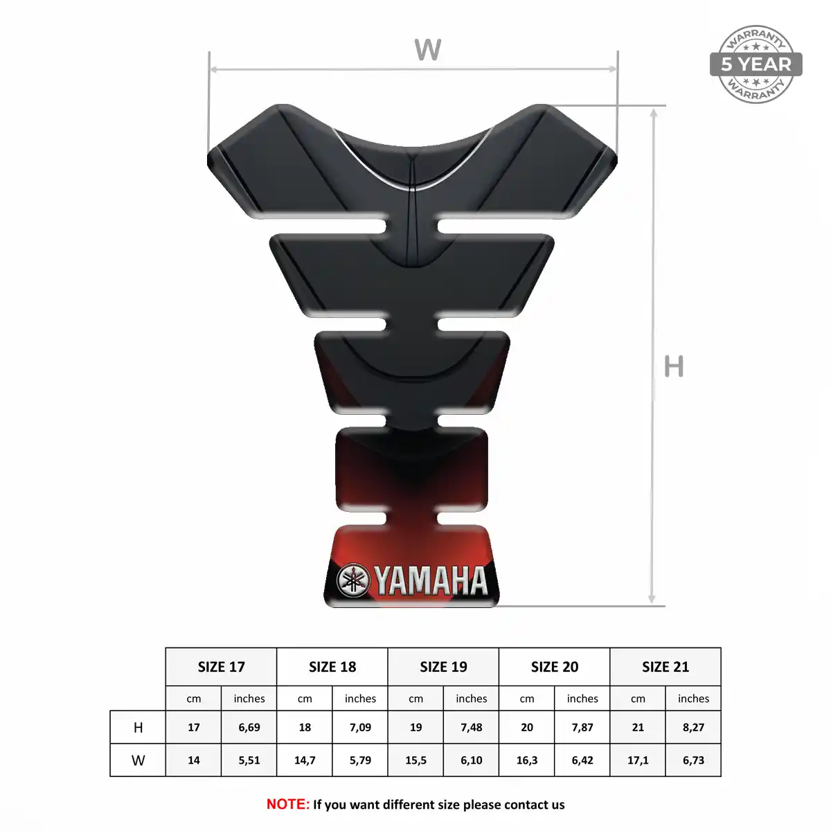 Yamaha Tank Pads Fuse Deluxe Edition