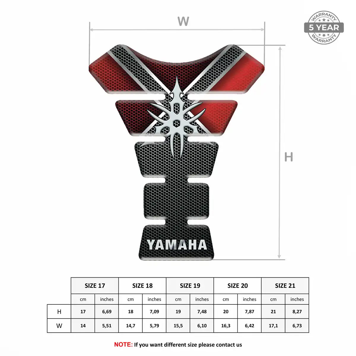 Yamaha Tank Pads Fuse Elite Edition