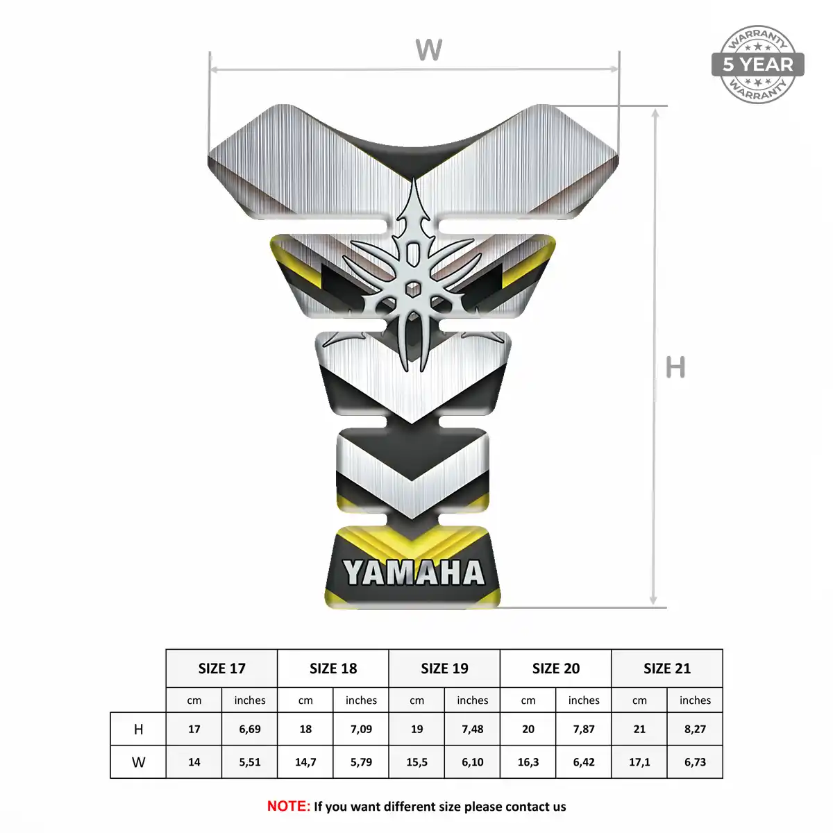 Yamaha Tank Pads Fuse Elite Finish