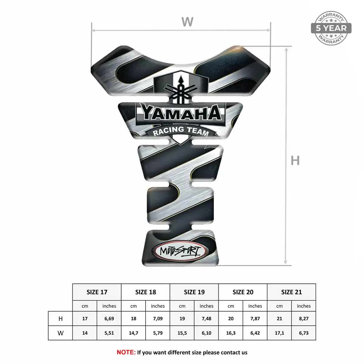 Yamaha Tank Pads Fuse Motorcycle Refined Design
