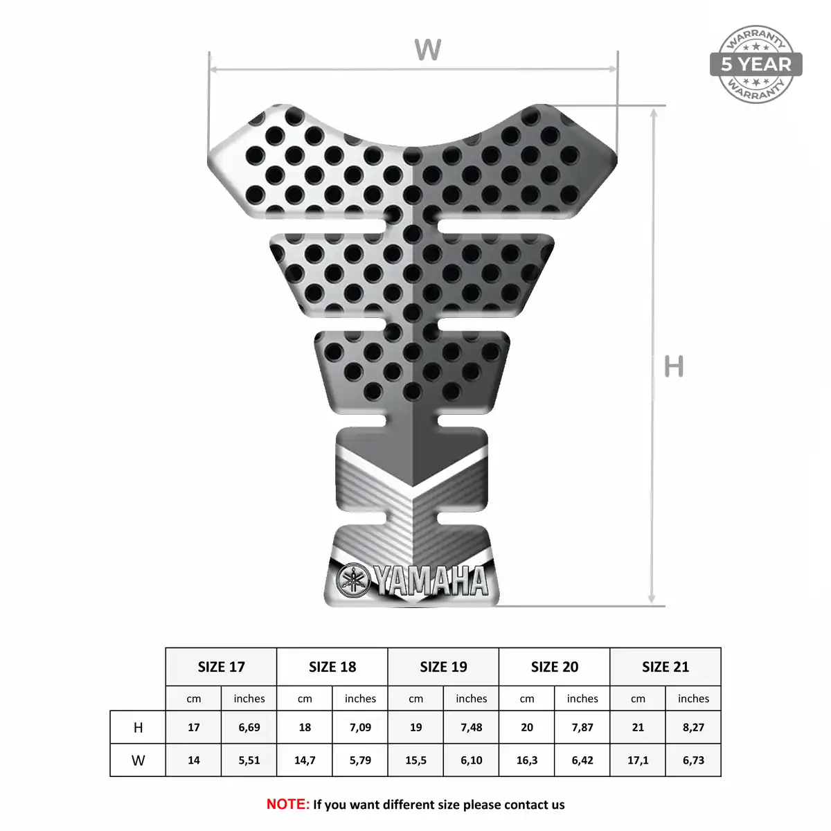 Yamaha Tank Pads Fuse Motorcycle Superior Craft