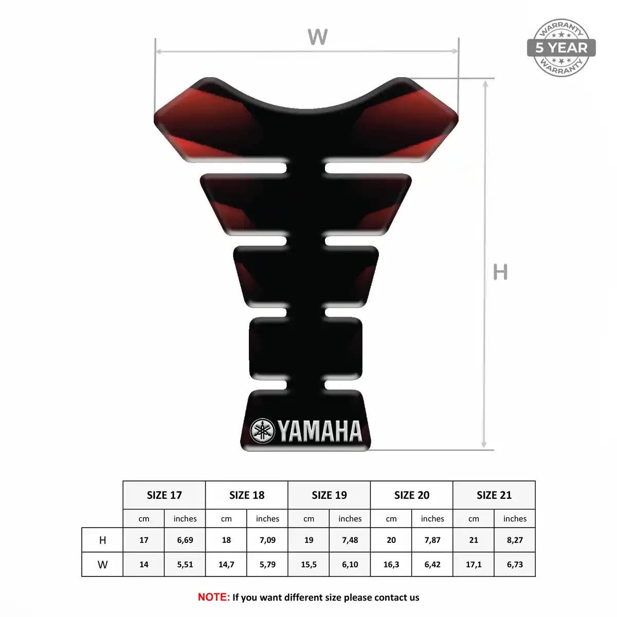 Yamaha Tank Pads Fuse Signature Grade