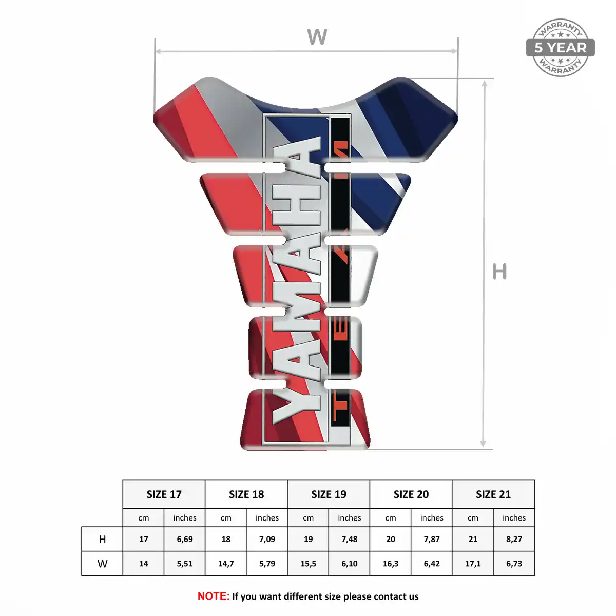 Yamaha Tank Pads Guards Deluxe Edition