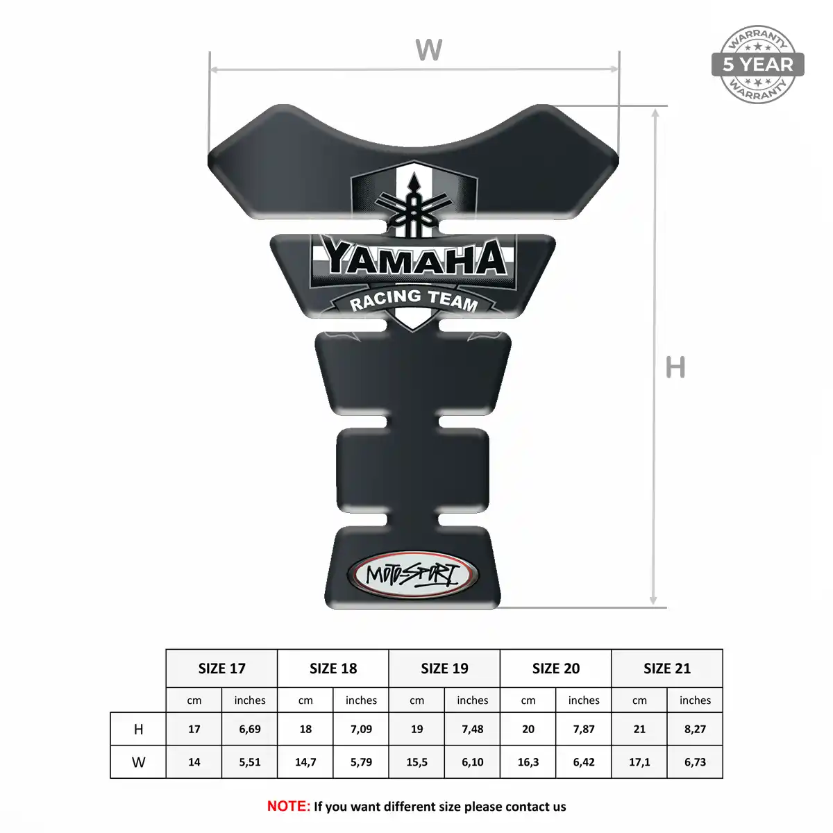Yamaha Tank Pads Guards Elite Edition