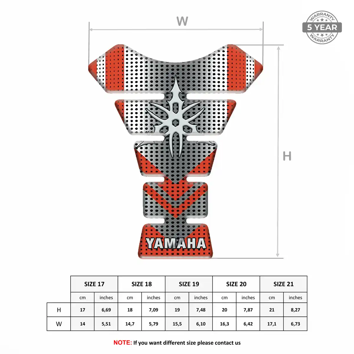 Yamaha Tank Pads Guards Motorbike Elite Edition