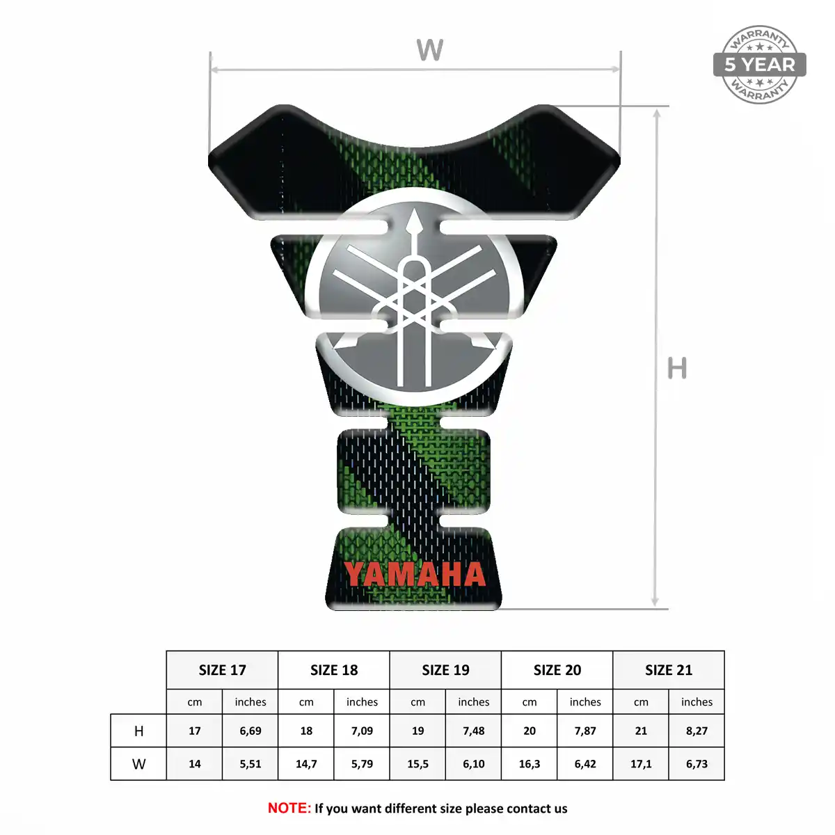 Yamaha Tank Pads Guards Motorbike Exclusive Series
