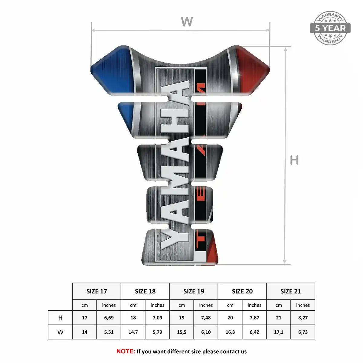Yamaha Tank Pads Guards Motorbike Prestige Line