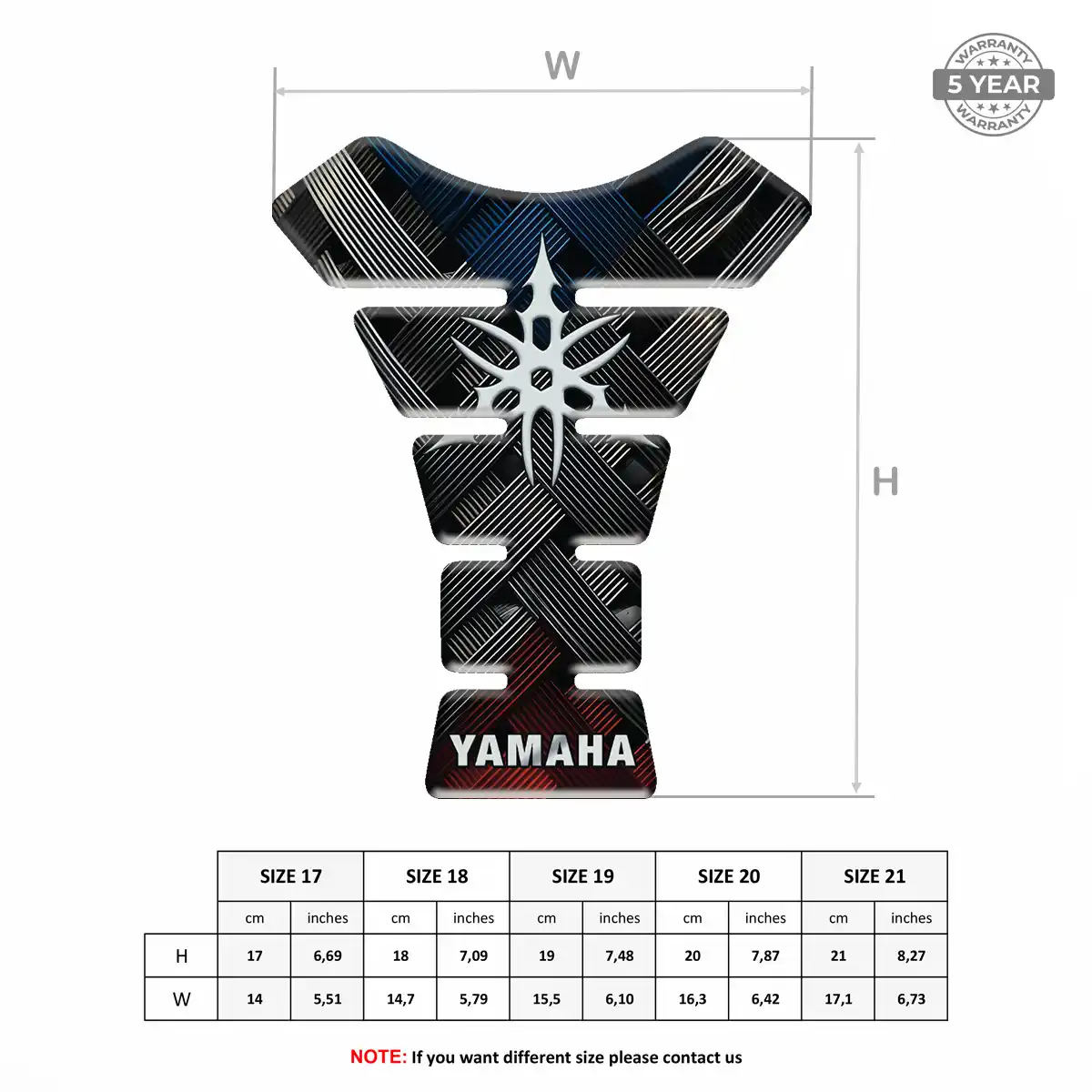 Yamaha Tank Pads Guards Motorcycle Exclusive Series