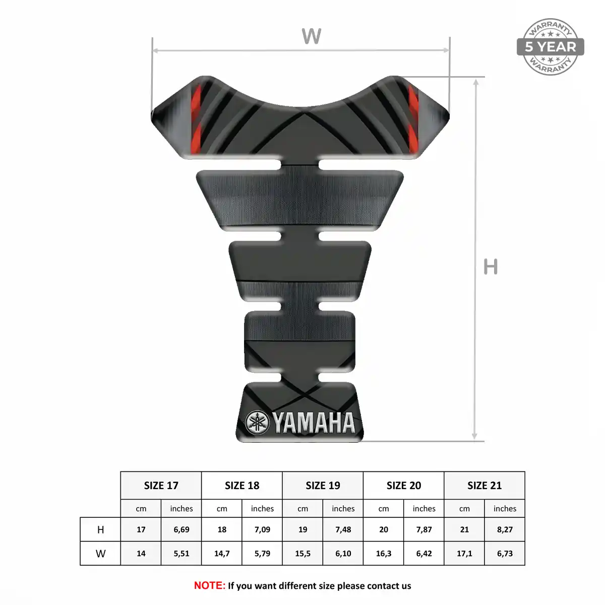Yamaha Tank Pads Guards Motorcycle Prime Quality