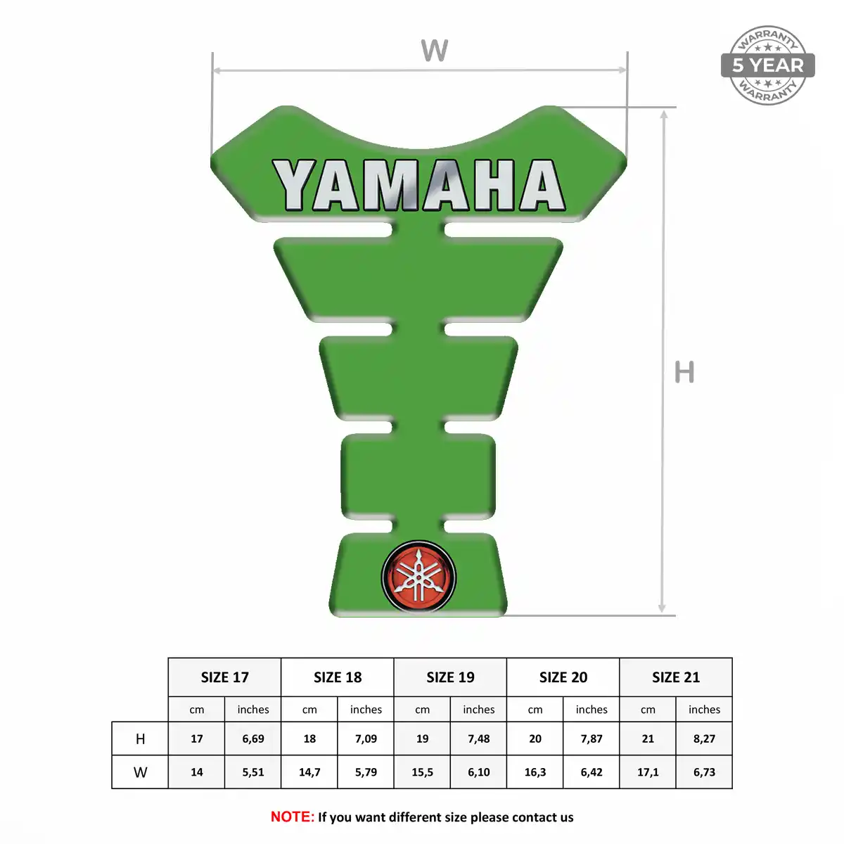 Yamaha Tank Pads Guards Motorcycle Superior Craft