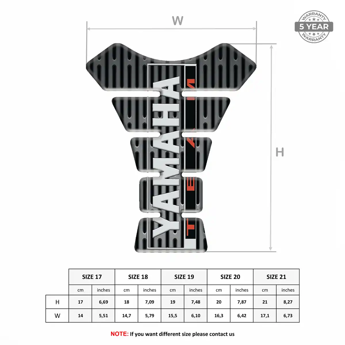 Yamaha Tank Pads Guards Prestige Line