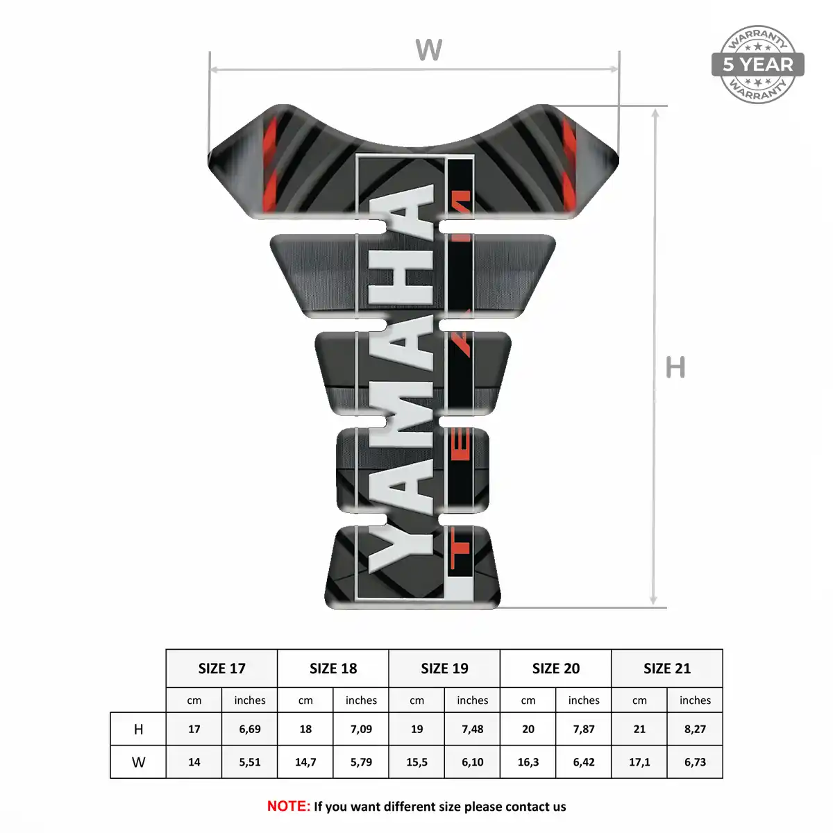 Yamaha Tank Pads Guards Signature Grade