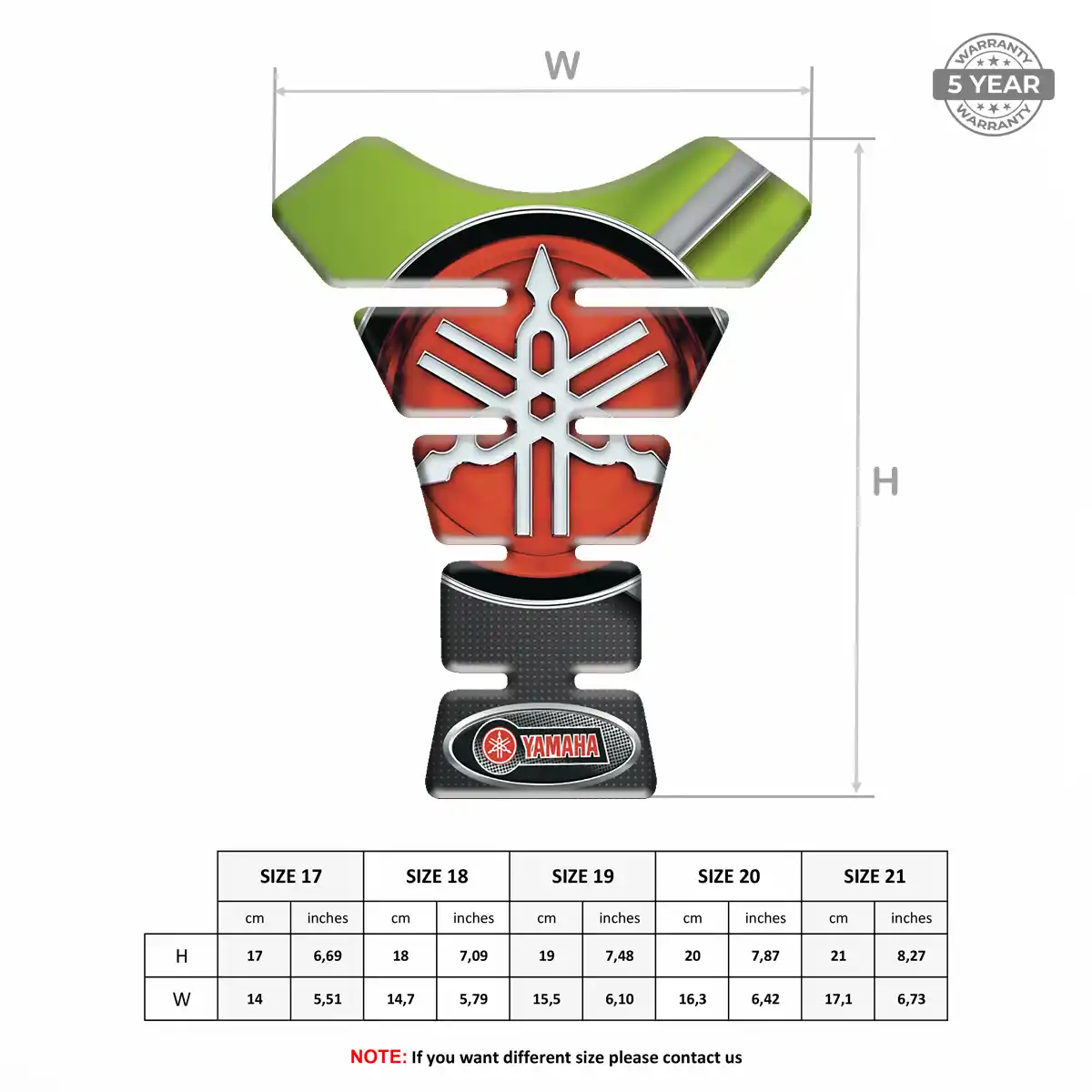 Yamaha Tank Pads Guards Sleek Style