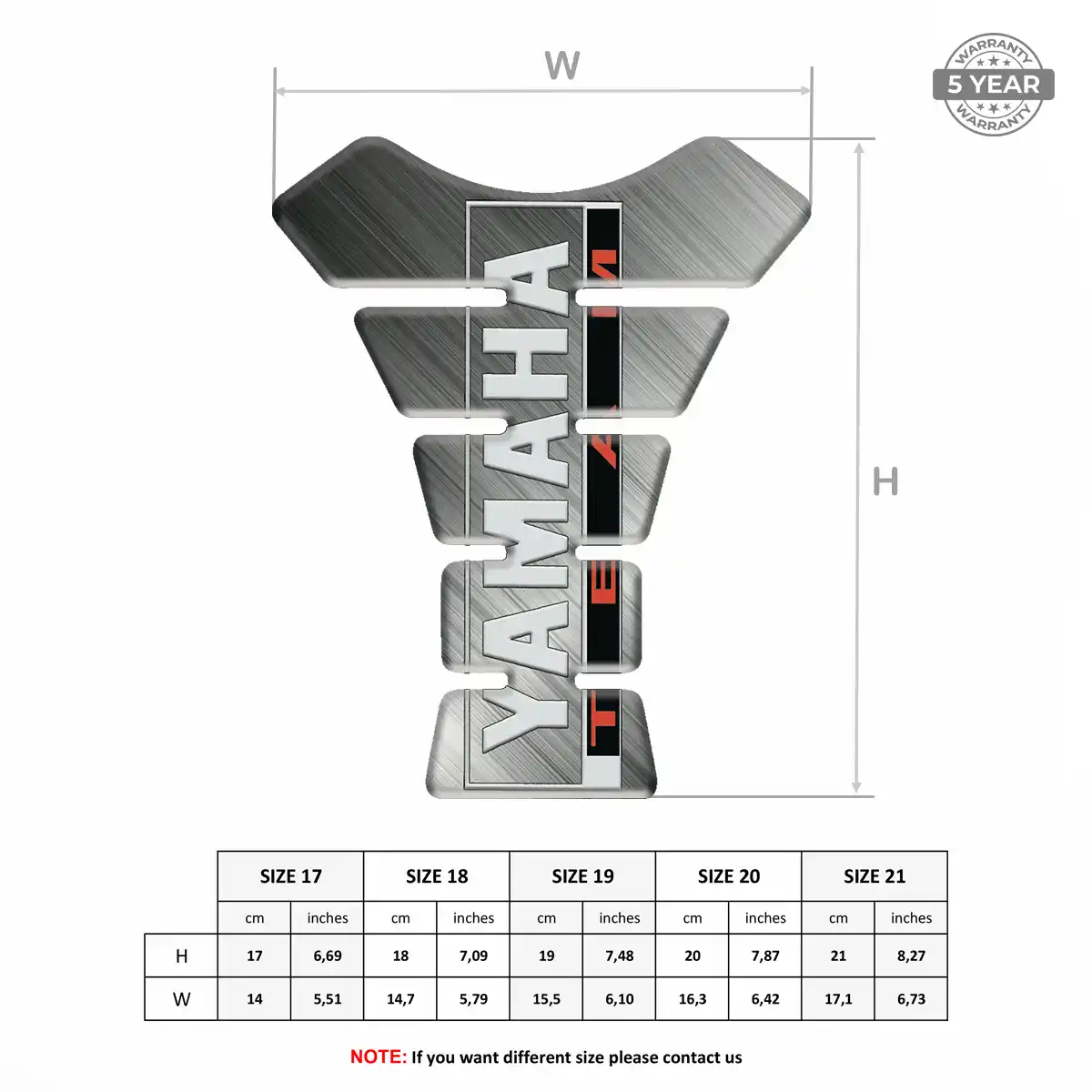 Yamaha Tank Pads Motorbike Deluxe Edition