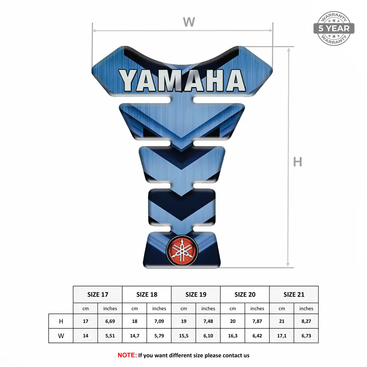 Yamaha Tank Pads Motorbike Prestige Line