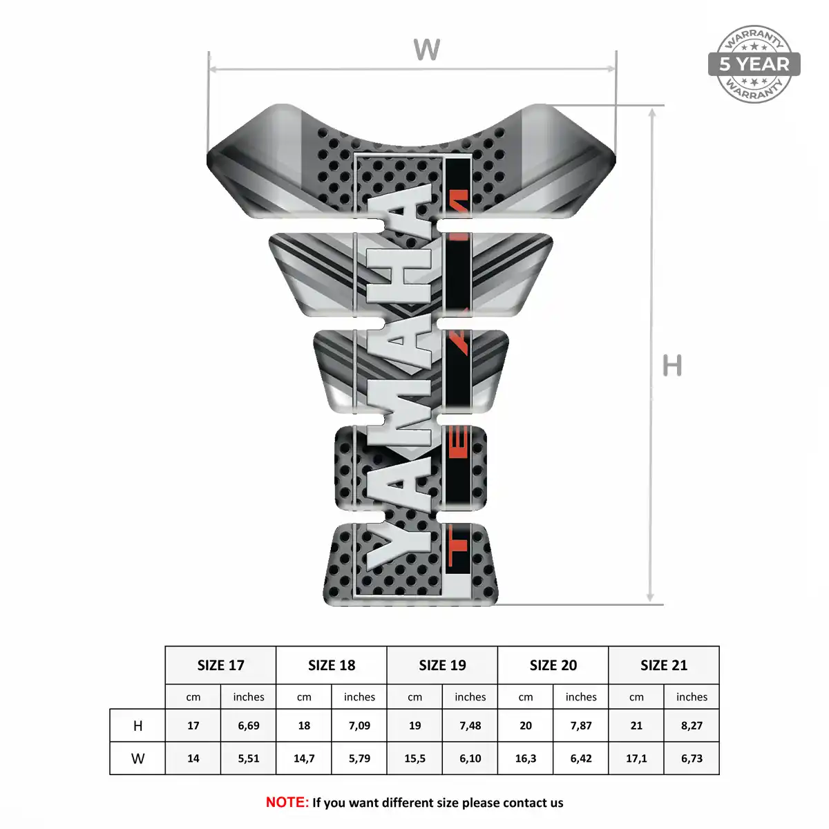 Yamaha Tank Pads Motorbike Prime Quality