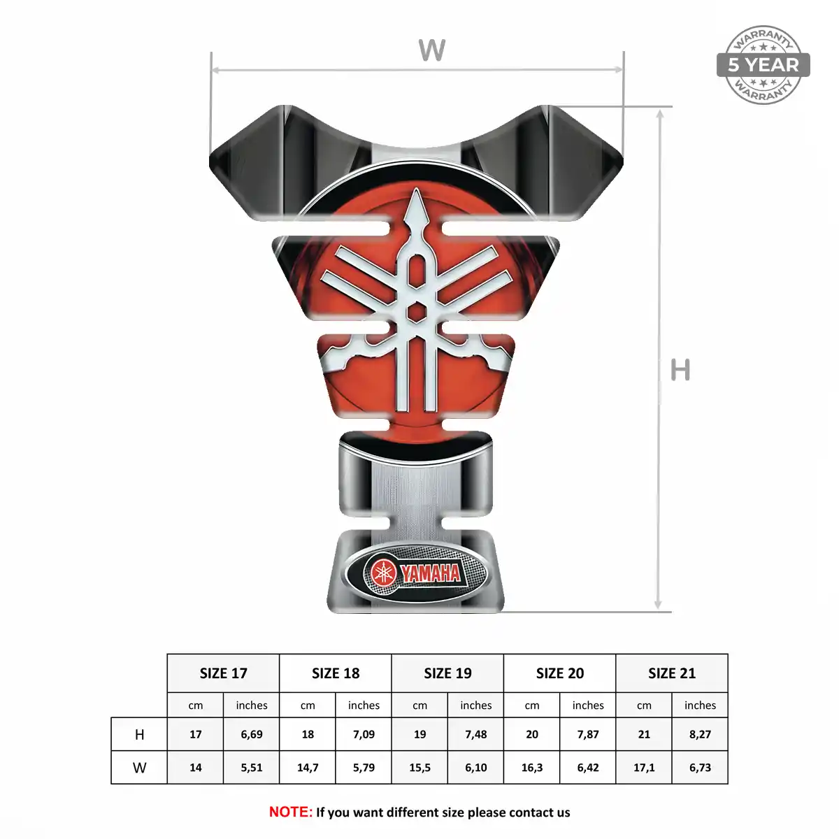 Yamaha Tank Pads Motorcycle Exclusive Series