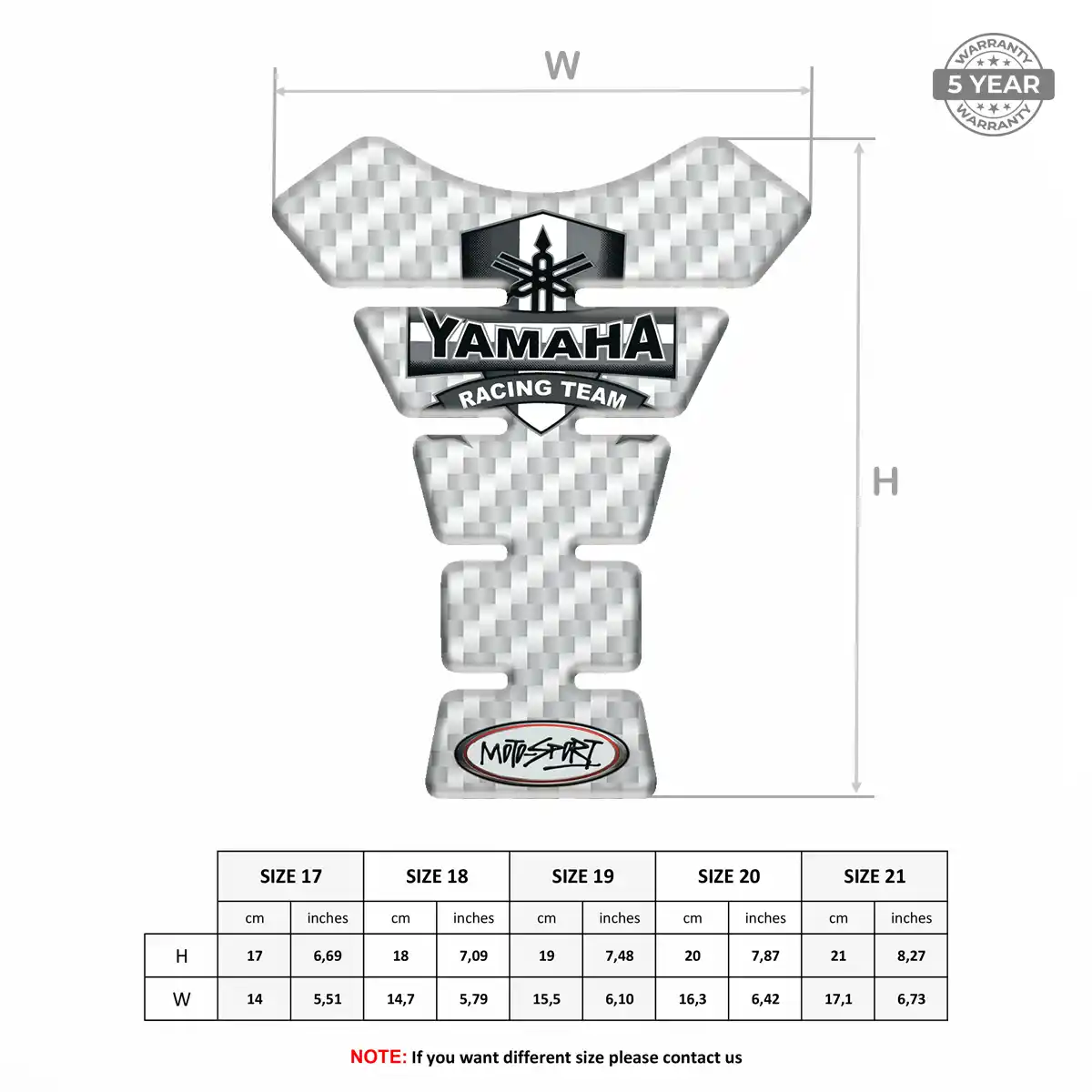 Yamaha Tank Pads Motorcycle Prime Quality