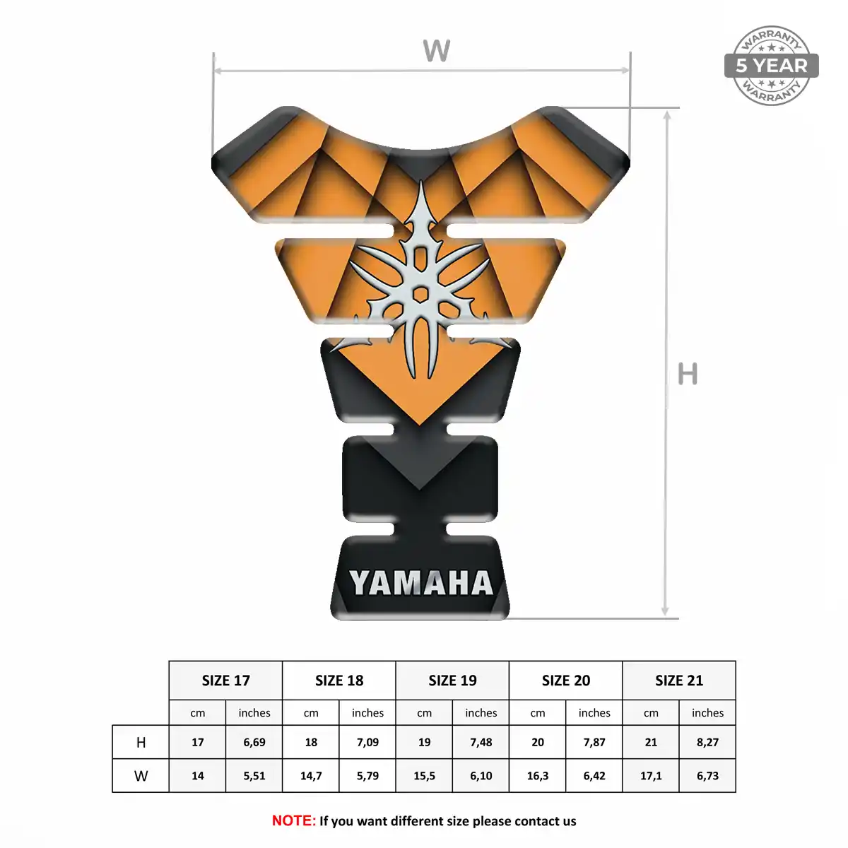 Yamaha Tank Pads Prime Quality