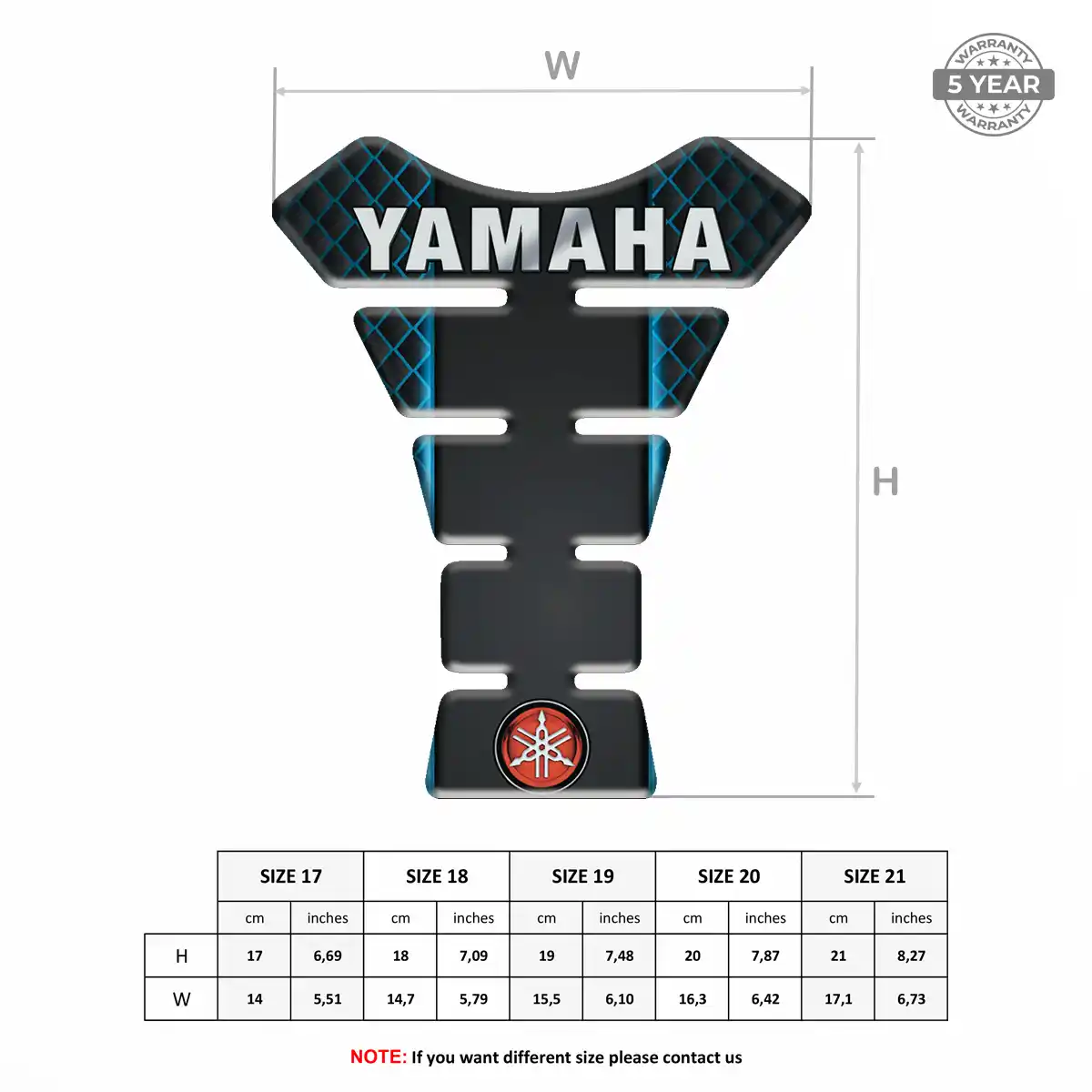 Yamaha Tank Pads Protector Deluxe Edition