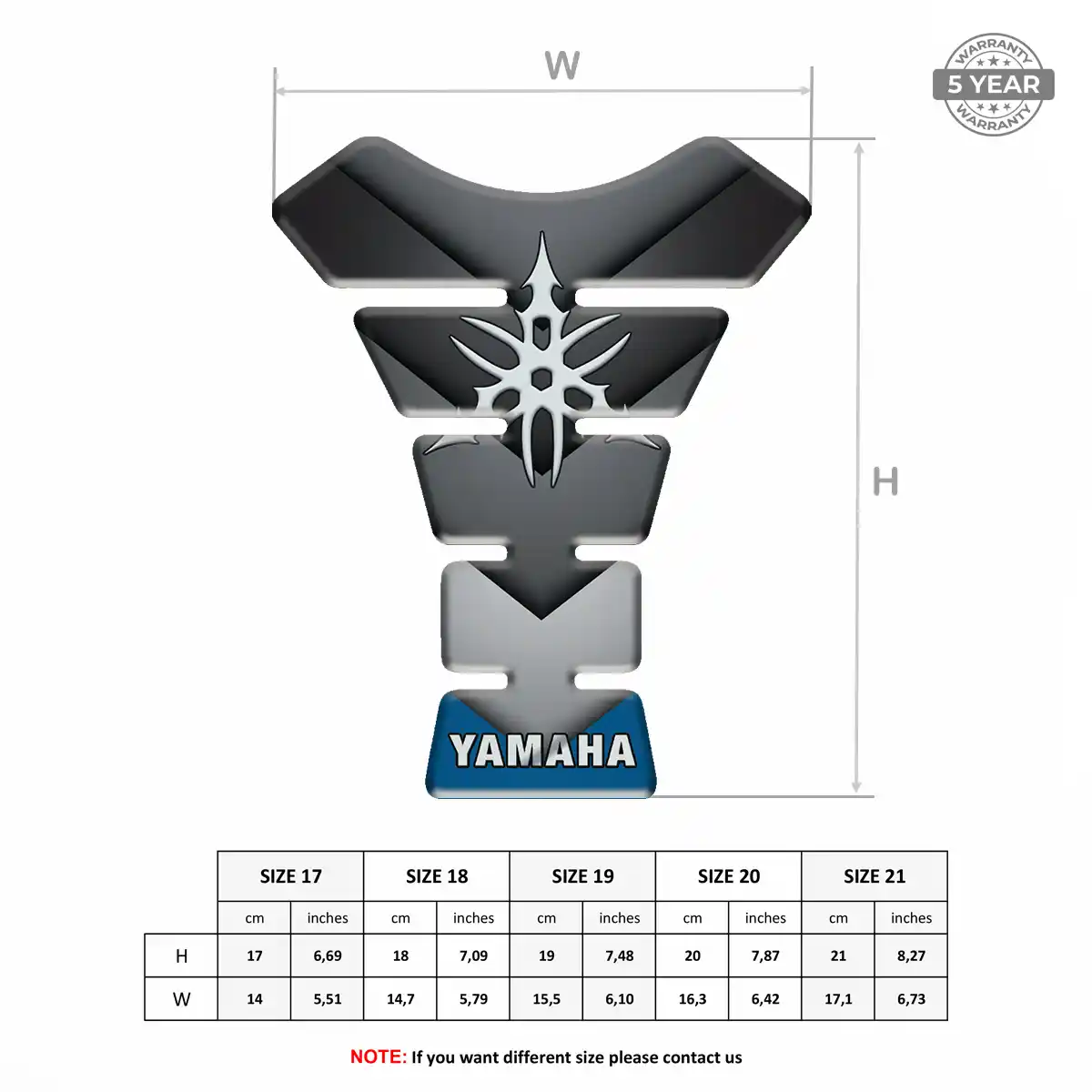 Yamaha Tank Pads Protector Elite Finish