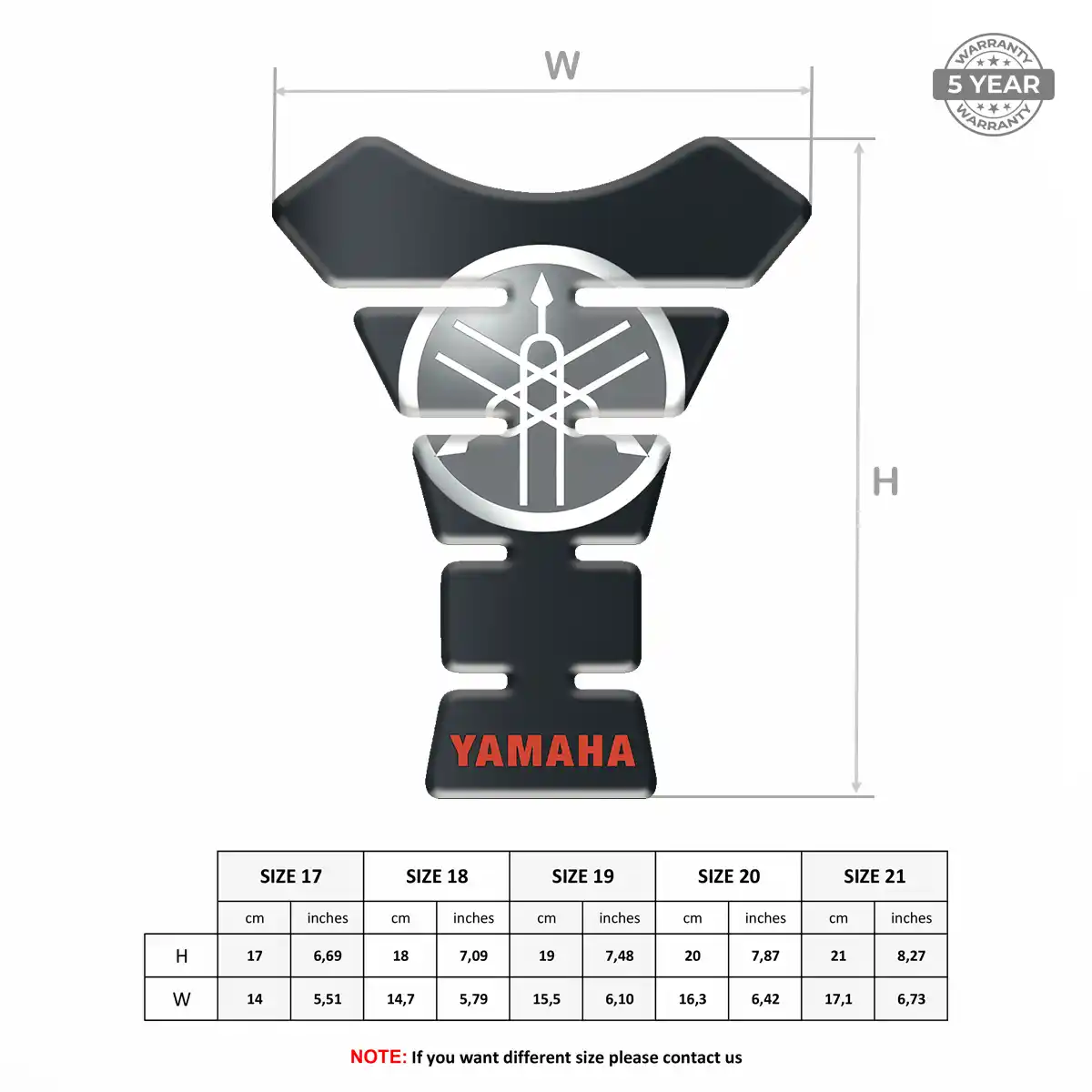 Yamaha Tank Pads Protector Motorbike Elite Edition