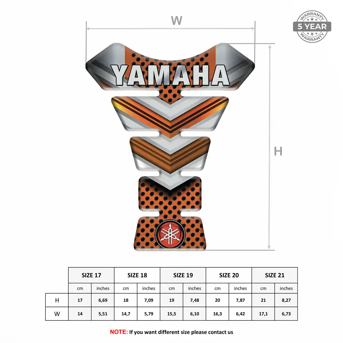 Yamaha Tank Pads Protector Motorbike Prime Quality
