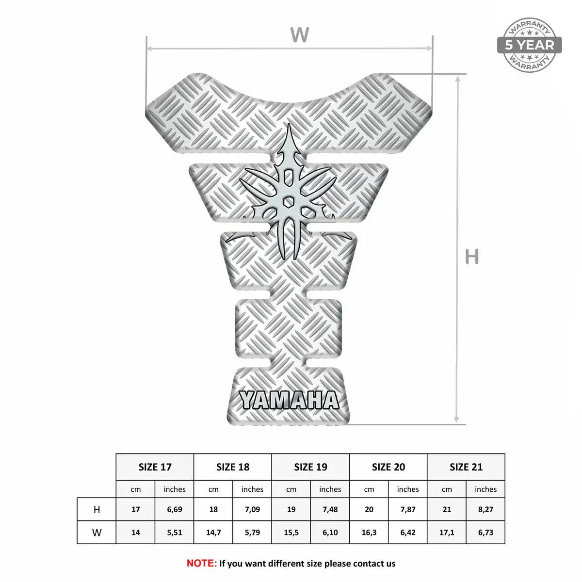 Yamaha Tank Pads Protector Motorbike Superior Craft