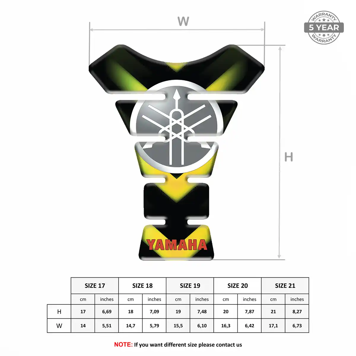 Yamaha Tank Pads Protector Motorcycle Exclusive Series