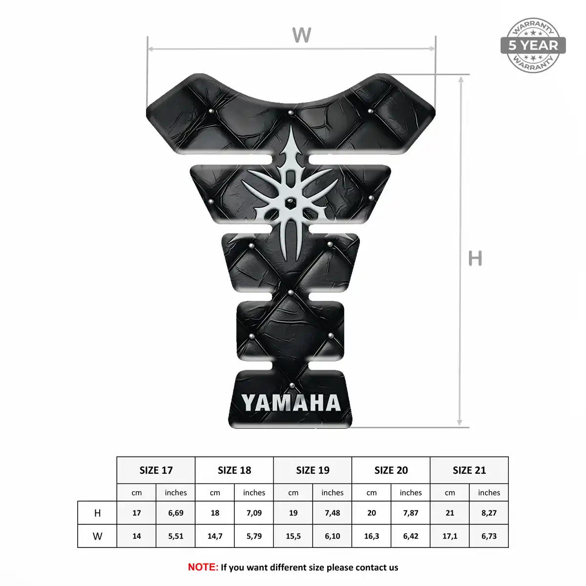 Yamaha Tank Pads Protector Prime Quality
