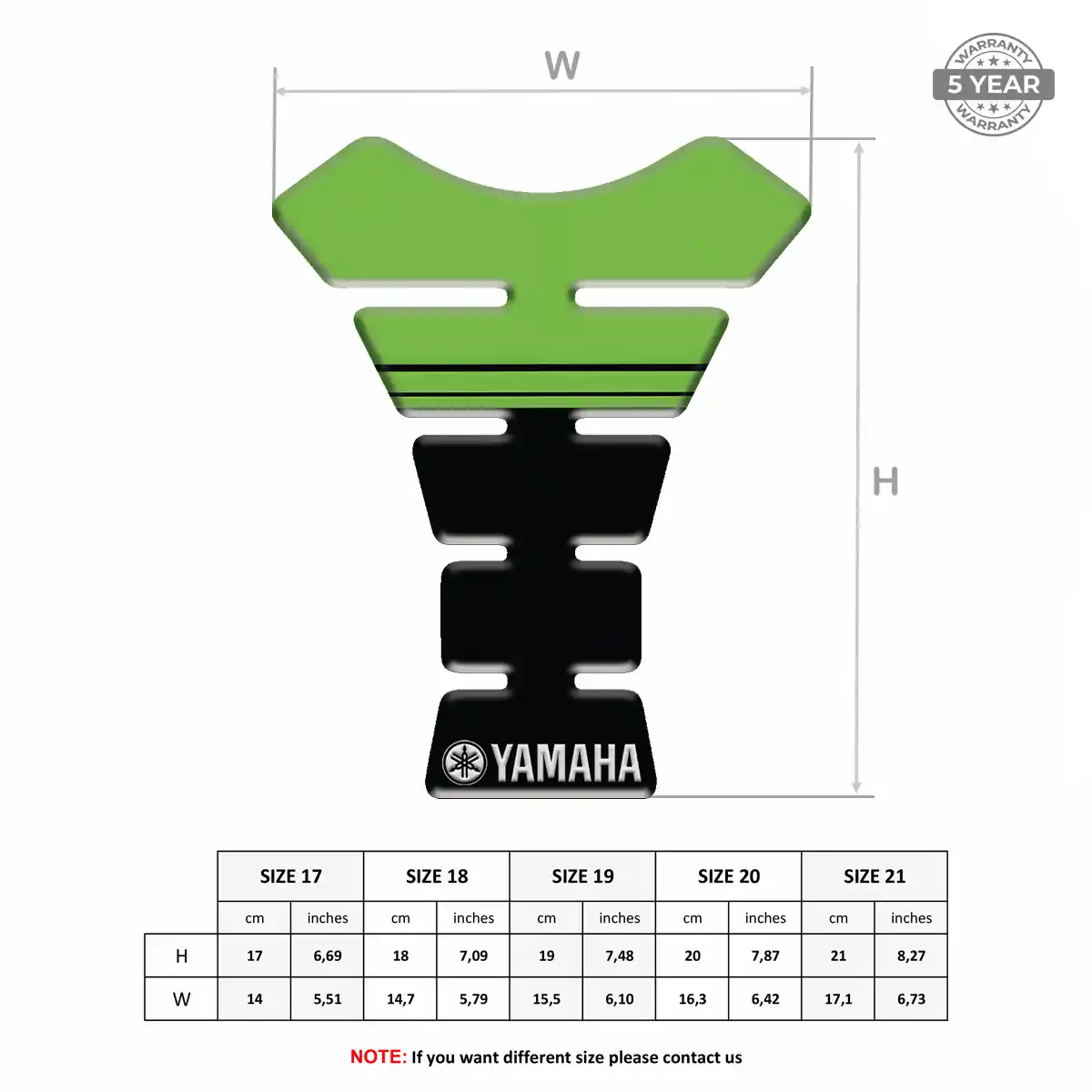 Yamaha Tank Pads Protector Refined Design