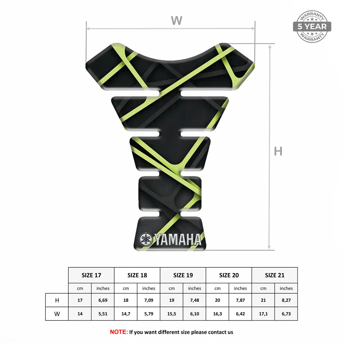 Yamaha Tank Pads Signature Grade