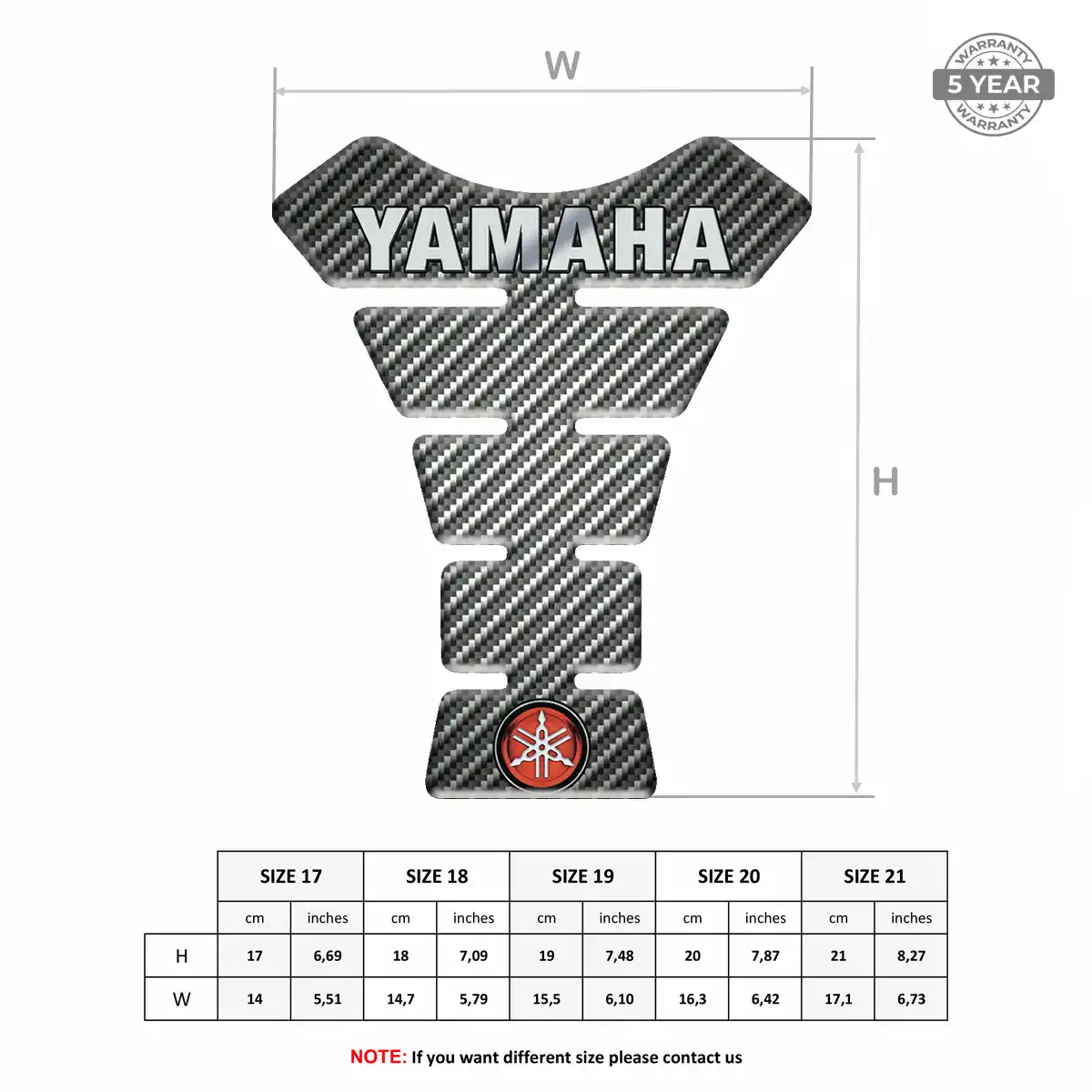 Yamaha Tank Protector Fuse Motorbike Elite Edition