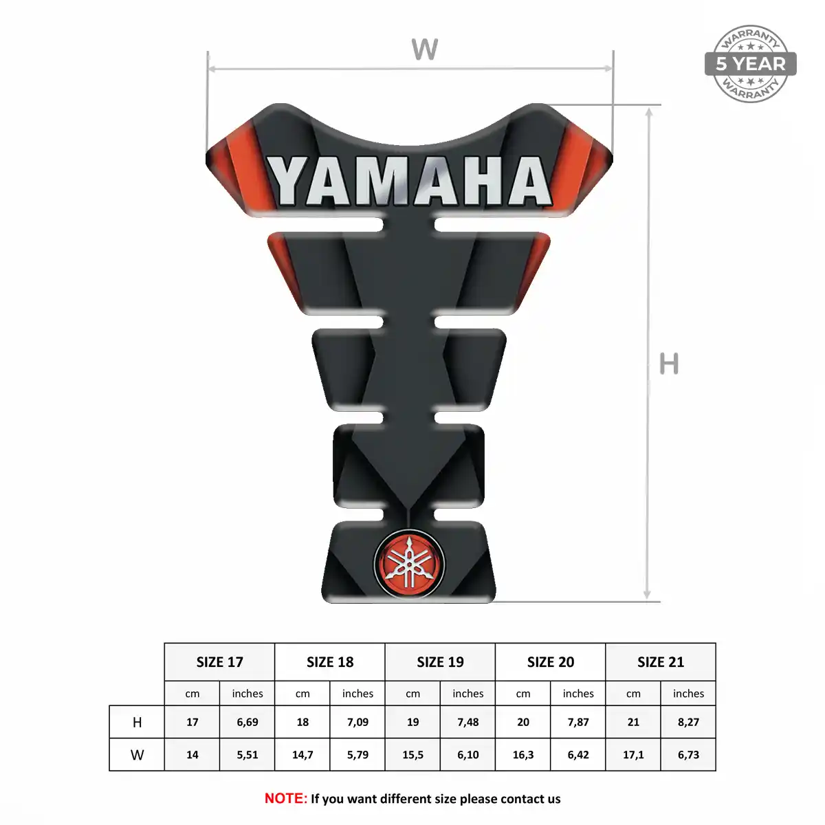 Yamaha Tank Protector Fuse Motorbike Exclusive Series