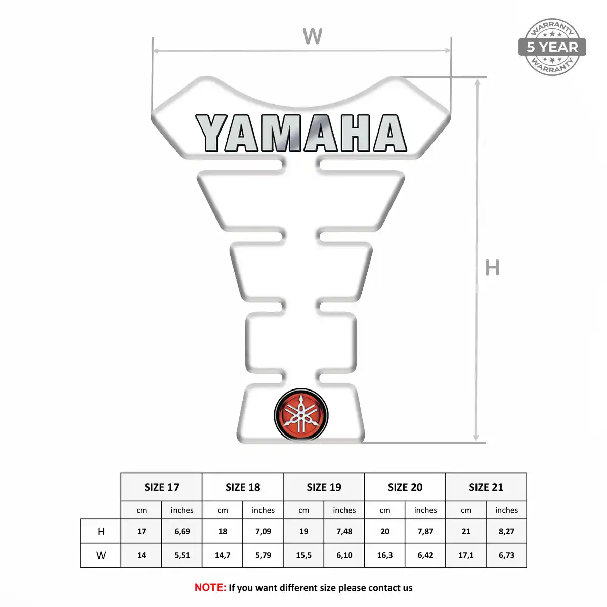 Yamaha Tank Protector Fuse Motorbike Prestige Line