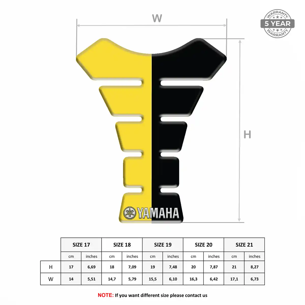 Yamaha Tank Protector Fuse Motorbike Signature Grade