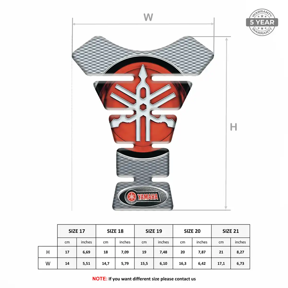 Yamaha Tank Protector Fuse Motorcycle Elite Edition