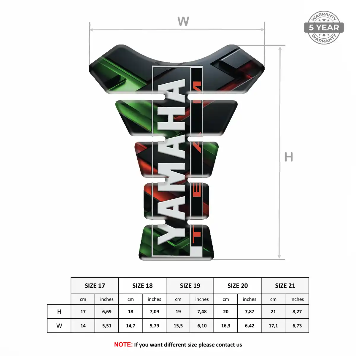Yamaha Tank Protector Fuse Motorcycle Prime Quality