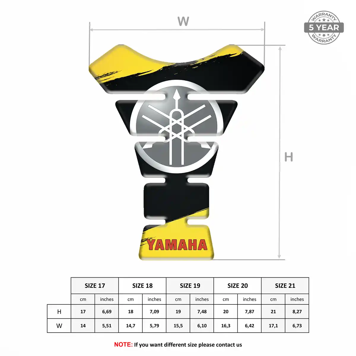 Yamaha Tank Protector Fuse Motorcycle Signature Grade