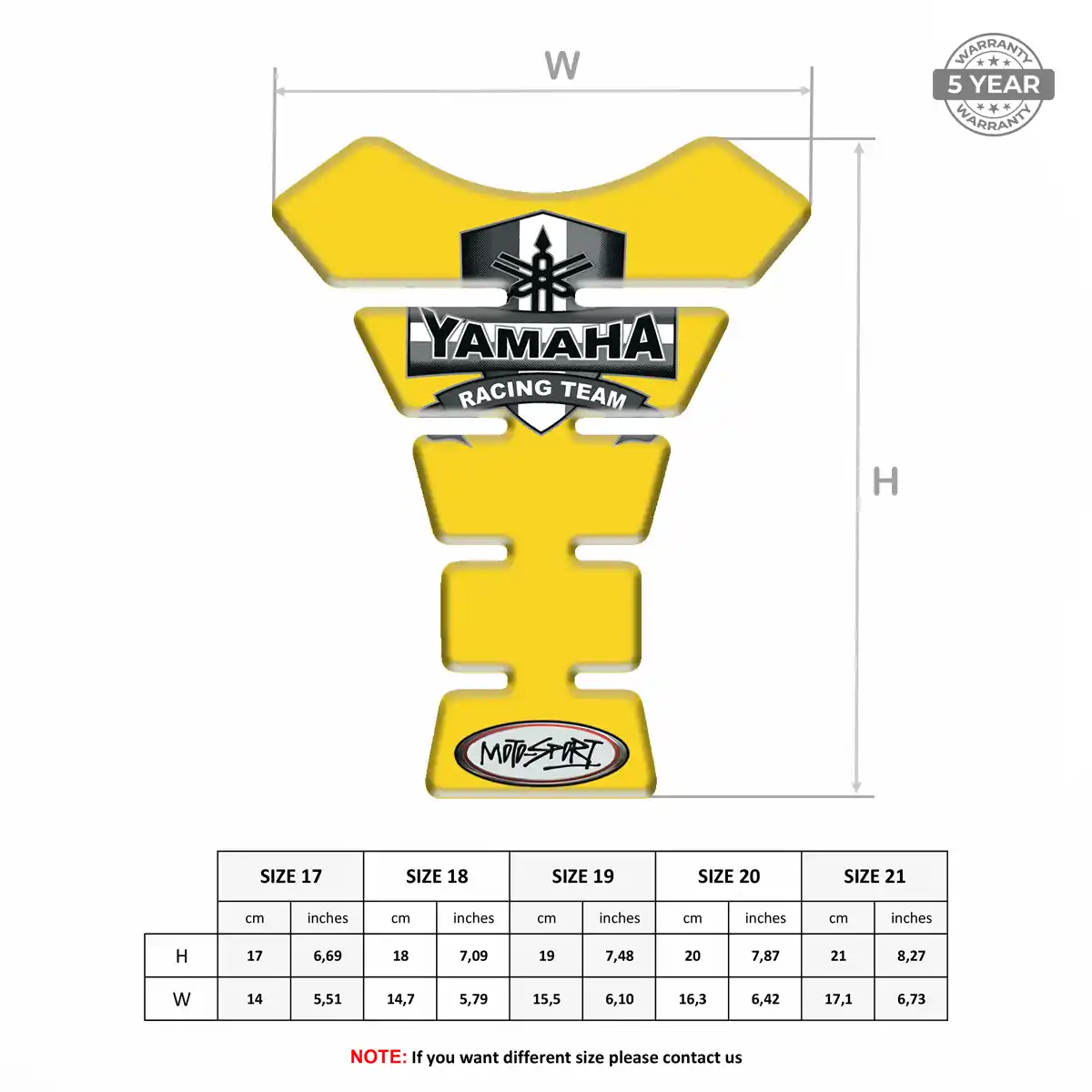 Yamaha Tank Protector Fuse Motorcycle Superior Craft
