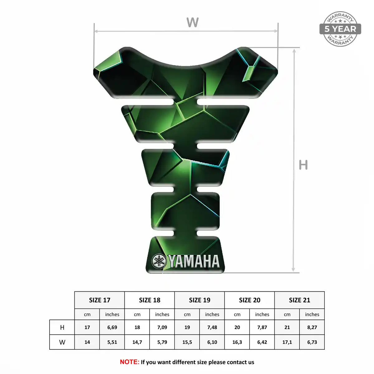 Yamaha Tank Protector Fuse Sleek Style