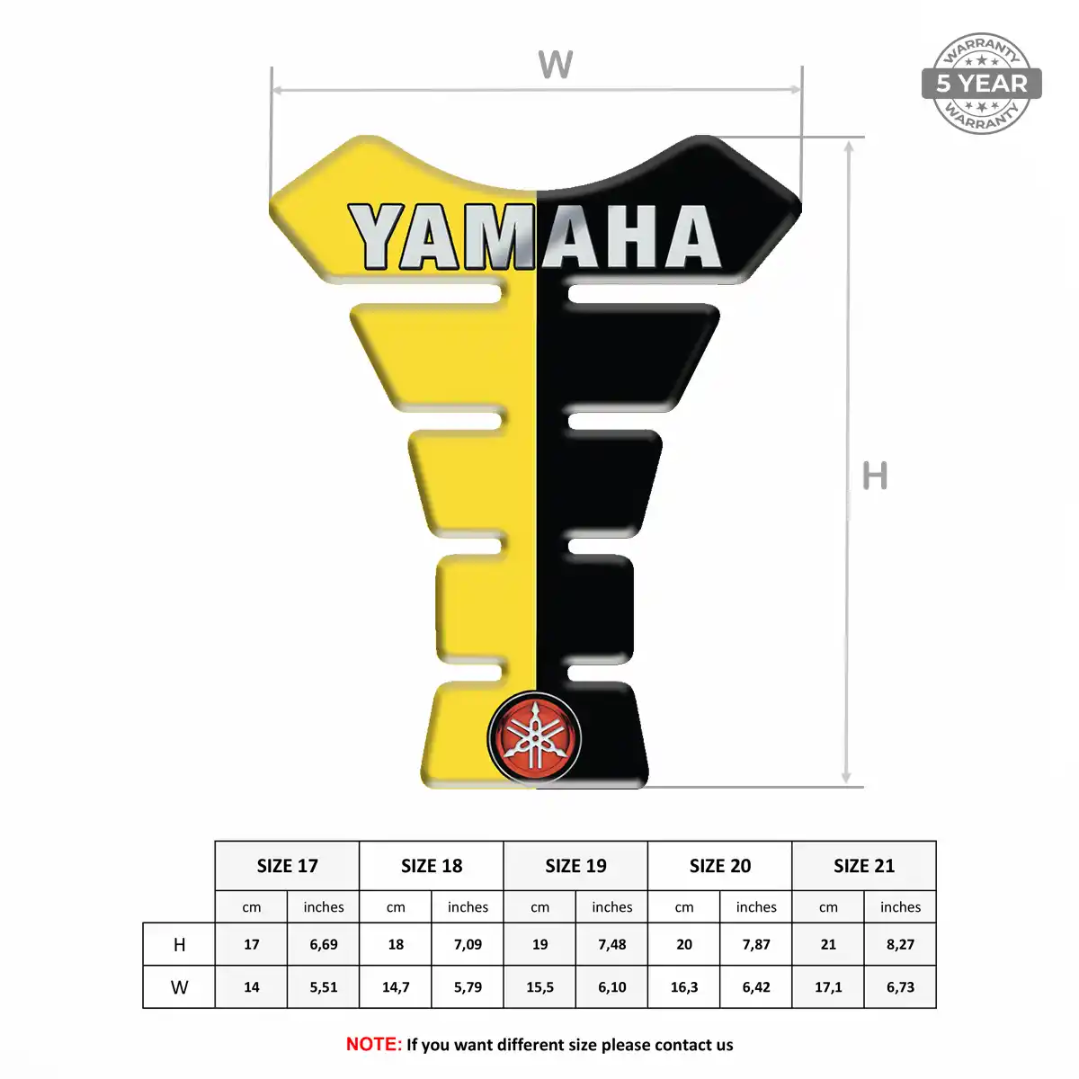 Yamaha Tank Protector Guard Motorbike Elite Finish